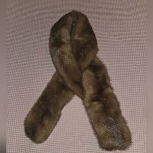 Vintage Mink Fur Collar Scarf